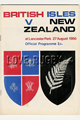 New Zealand v British Isles 1966 rugby  Programme